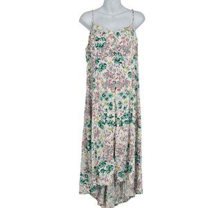 Lauren Conrad Floral Spaghetti Strap Midi Dress Size 16‎